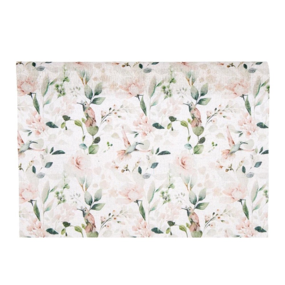 ROTOLO STAMPA ROSE E UCCELLI CM48X1.8MT